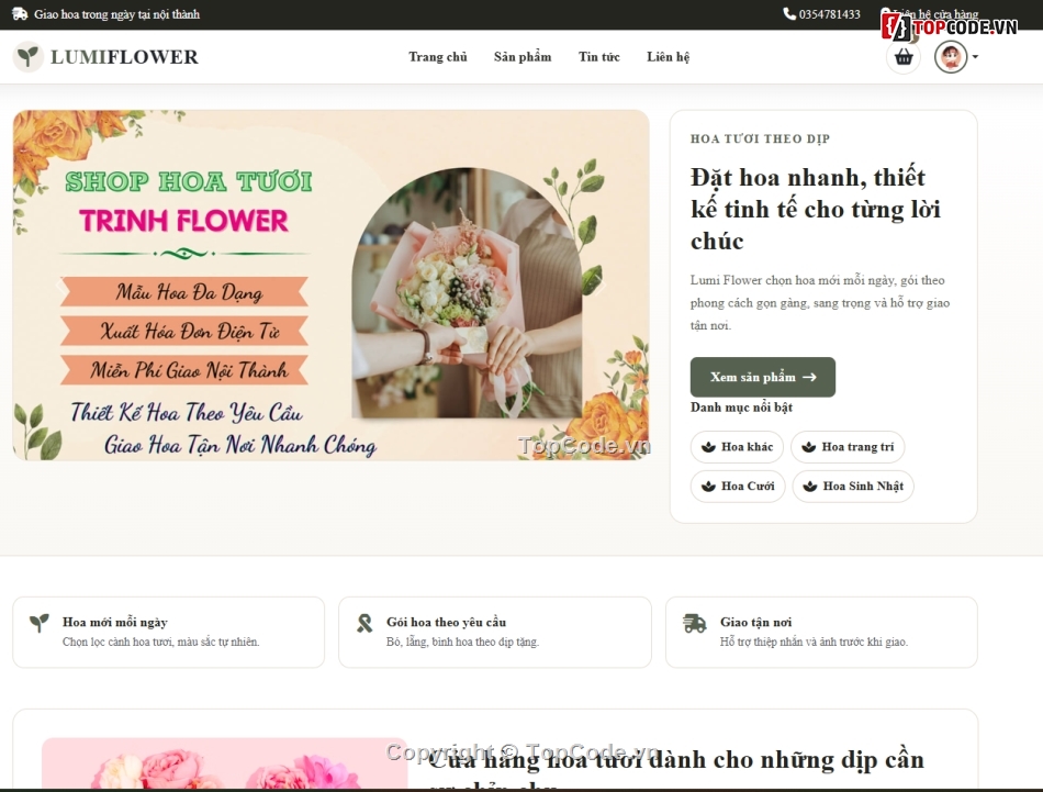 bán hoa,hoa tươi,web